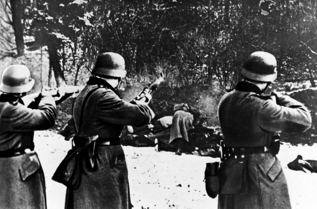 Расстрел немецко-фашистскими оккупантами польских патриотов. Декабрь 1939